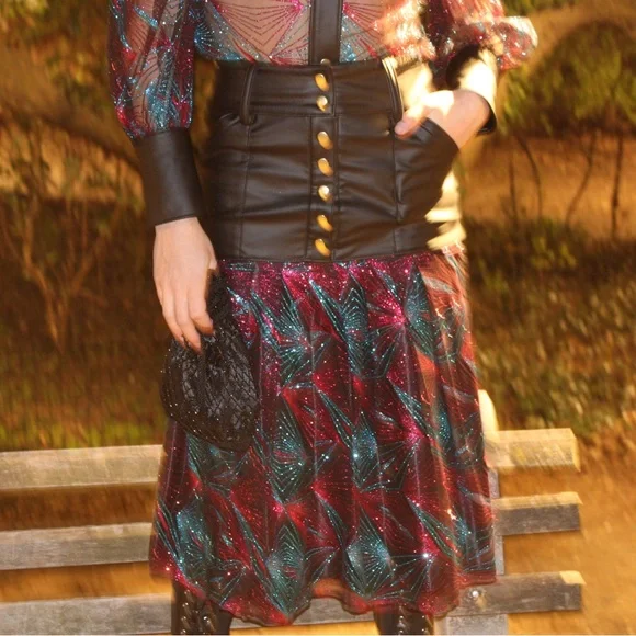 ROTTMAN NYC ‘Dazzling Revenge’ Midi Skirt - Picture 4 of 7